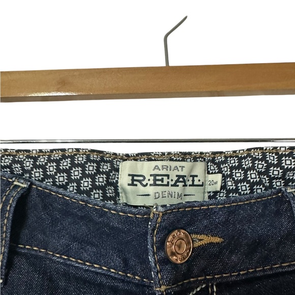 Ariat Women's Boot Cut Jeans - Dark Blue - Picture 3 of 11